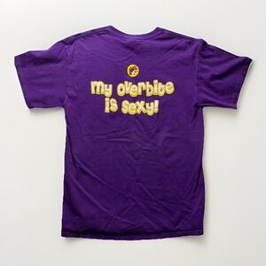 Buc-ees Overbite Is Sexy T-Shirt Men's M Purple Graphic Tee Funny Texas Souvenir